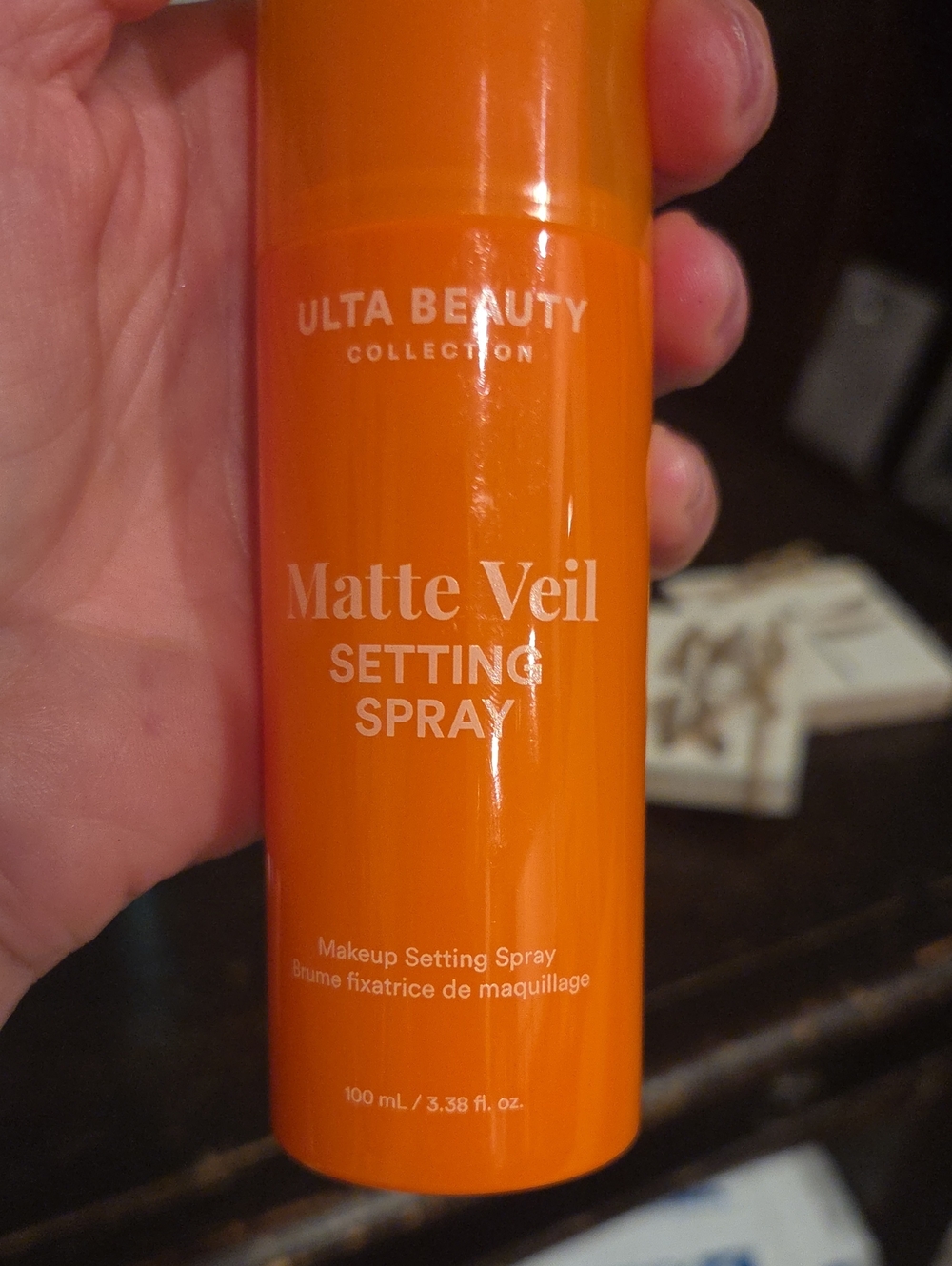 Ulta Beauty Matte Veil Setting Spray — Bright Orange Bottle